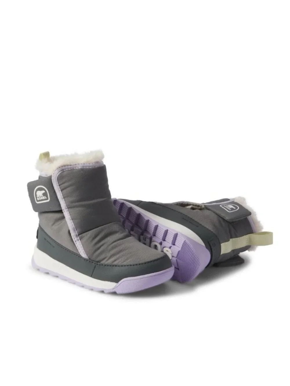 SOREL Kids Whitney II Plus Bootie WP Kids Shoes Lavender Cloud Size 4 Toddler
